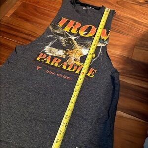 Men’s muscle tee tank Iron Paradise by Under Armour size medium‎ euc (0752)